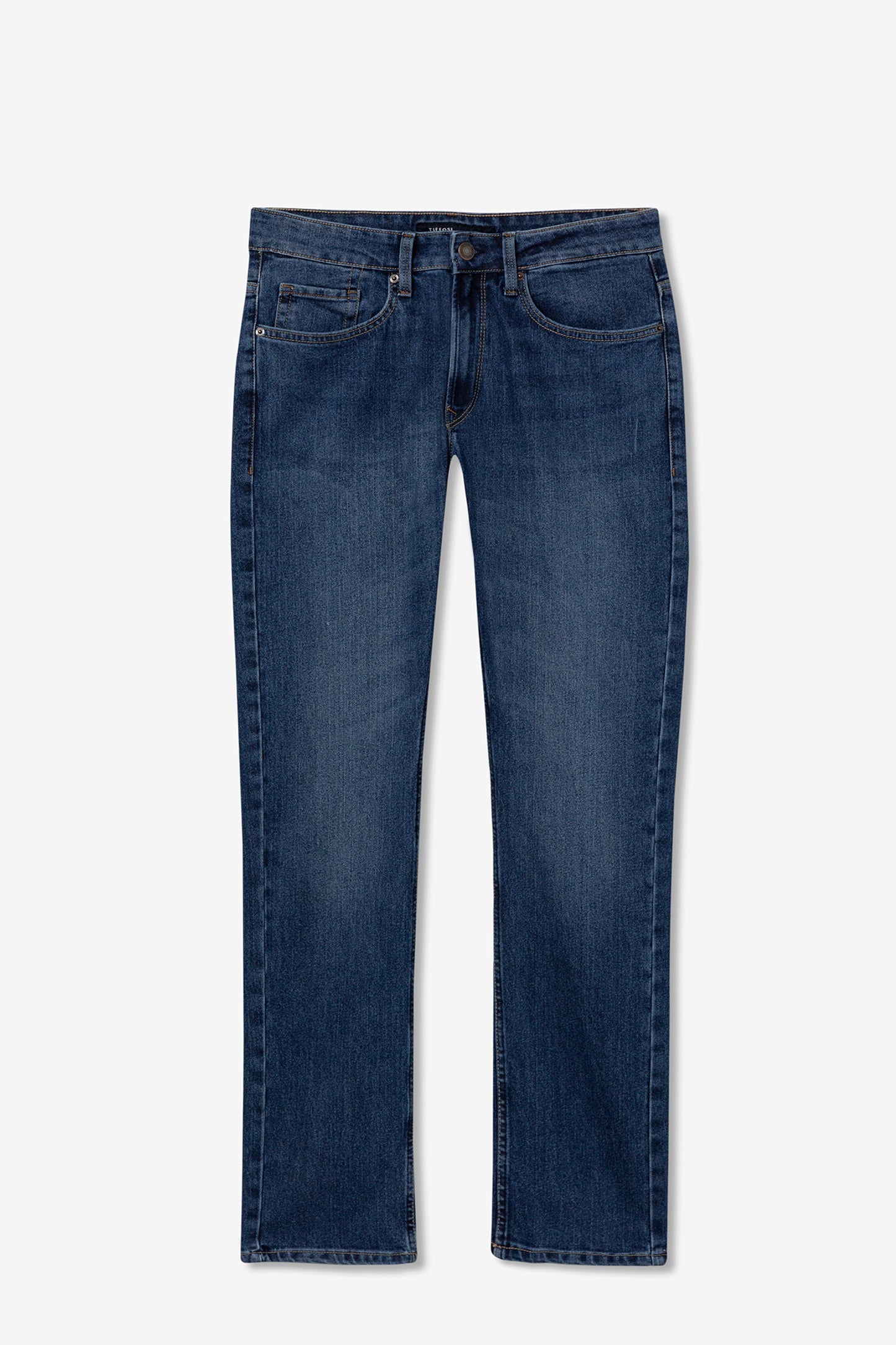 TIFFOSI Mid Blue Classic Comfort Fit Denim Jeans