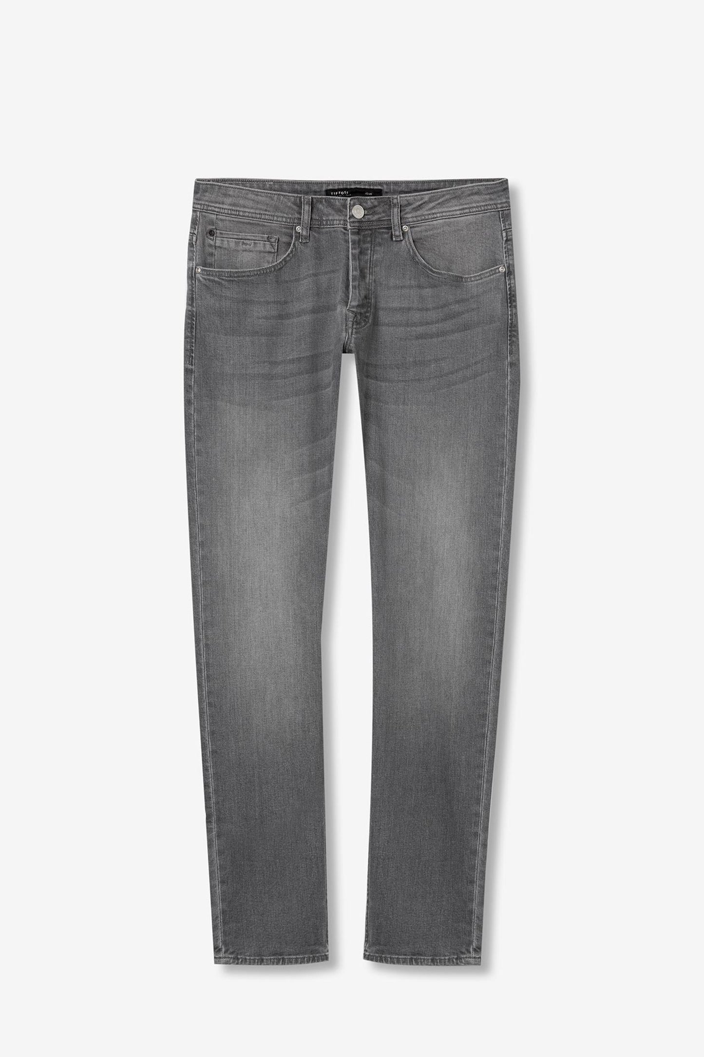 TIFFOSI Light Gray Comfort Fit Denim Jeans
