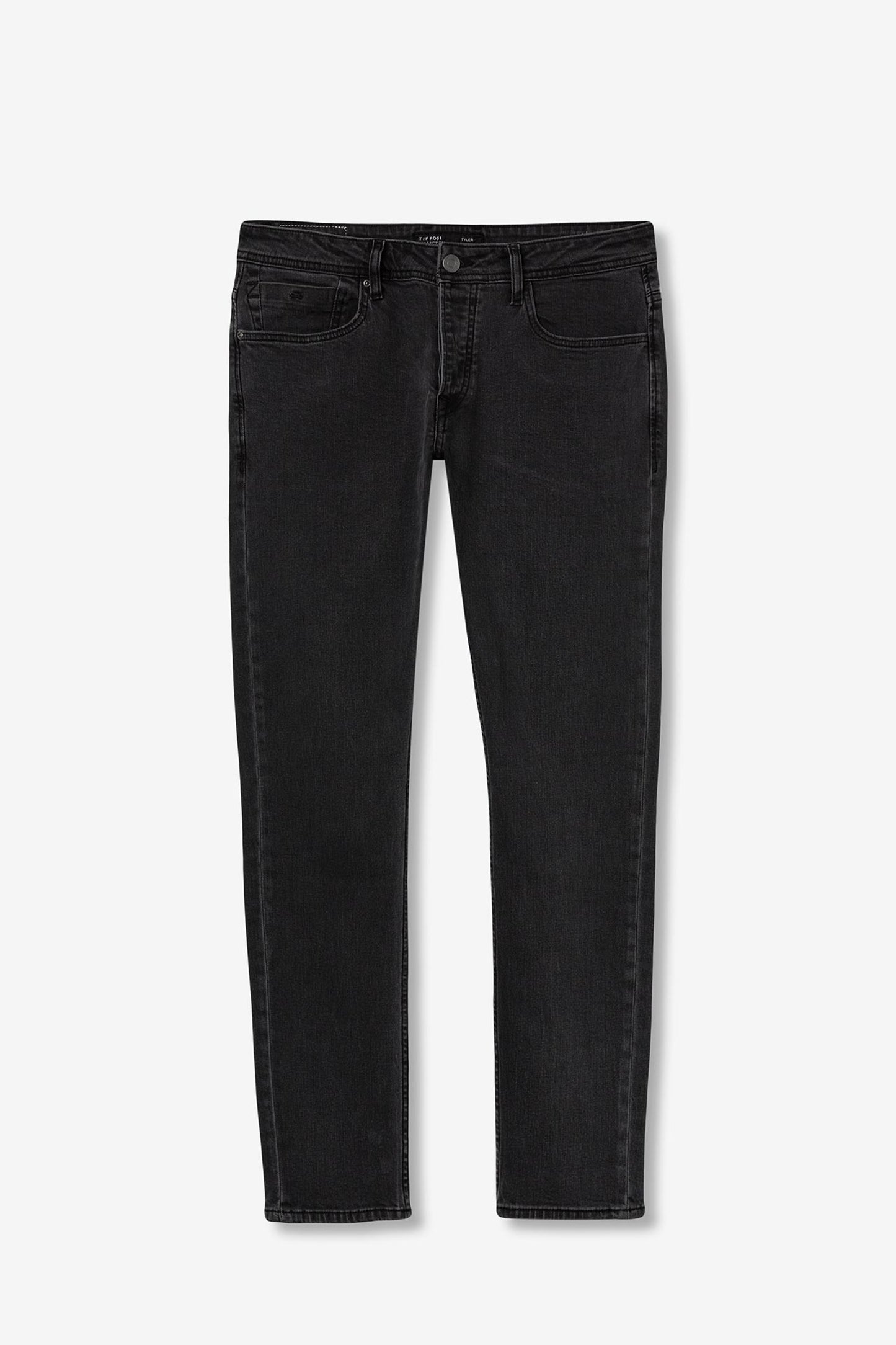 TIFFOSI Dark Gray Comfort Fit Denim Jeans