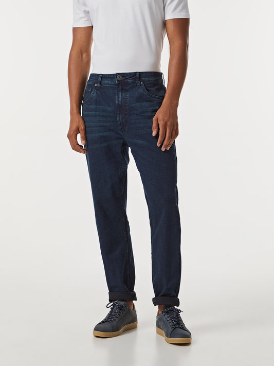 CODE Dark Blue Indigo Regular Fit Denim Jeans