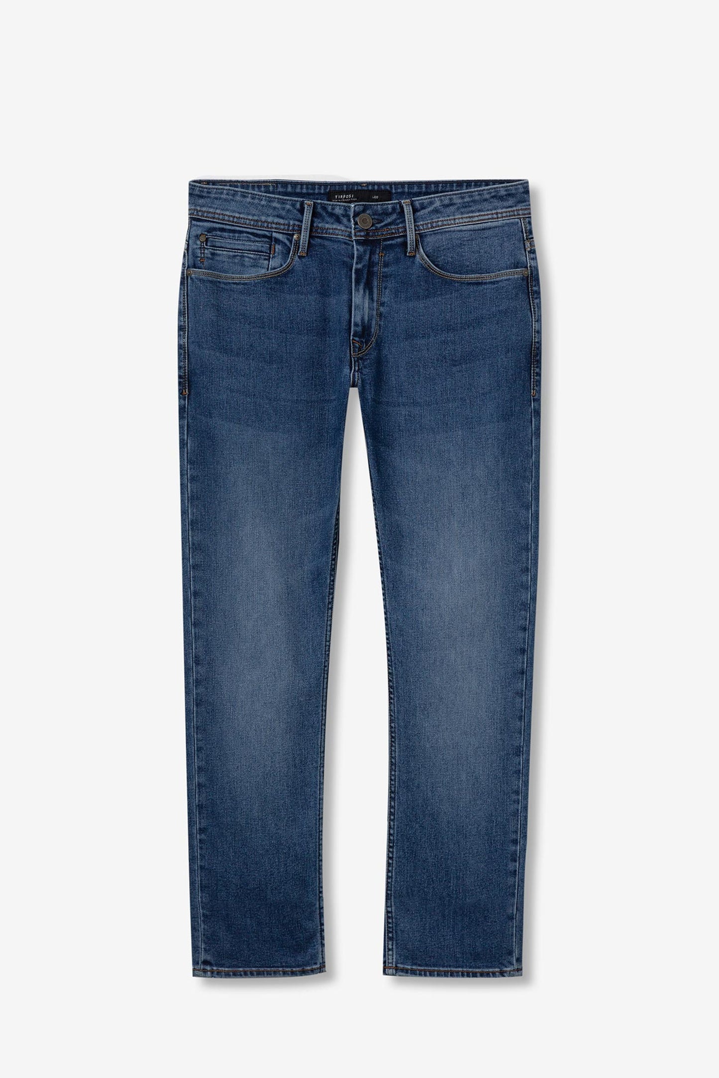 TIFFOSI Medium Blue Leo Comfort Fit Denim Jeans