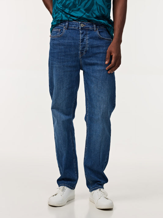 CODE Medium Blue Regular Fit Denim Jeans