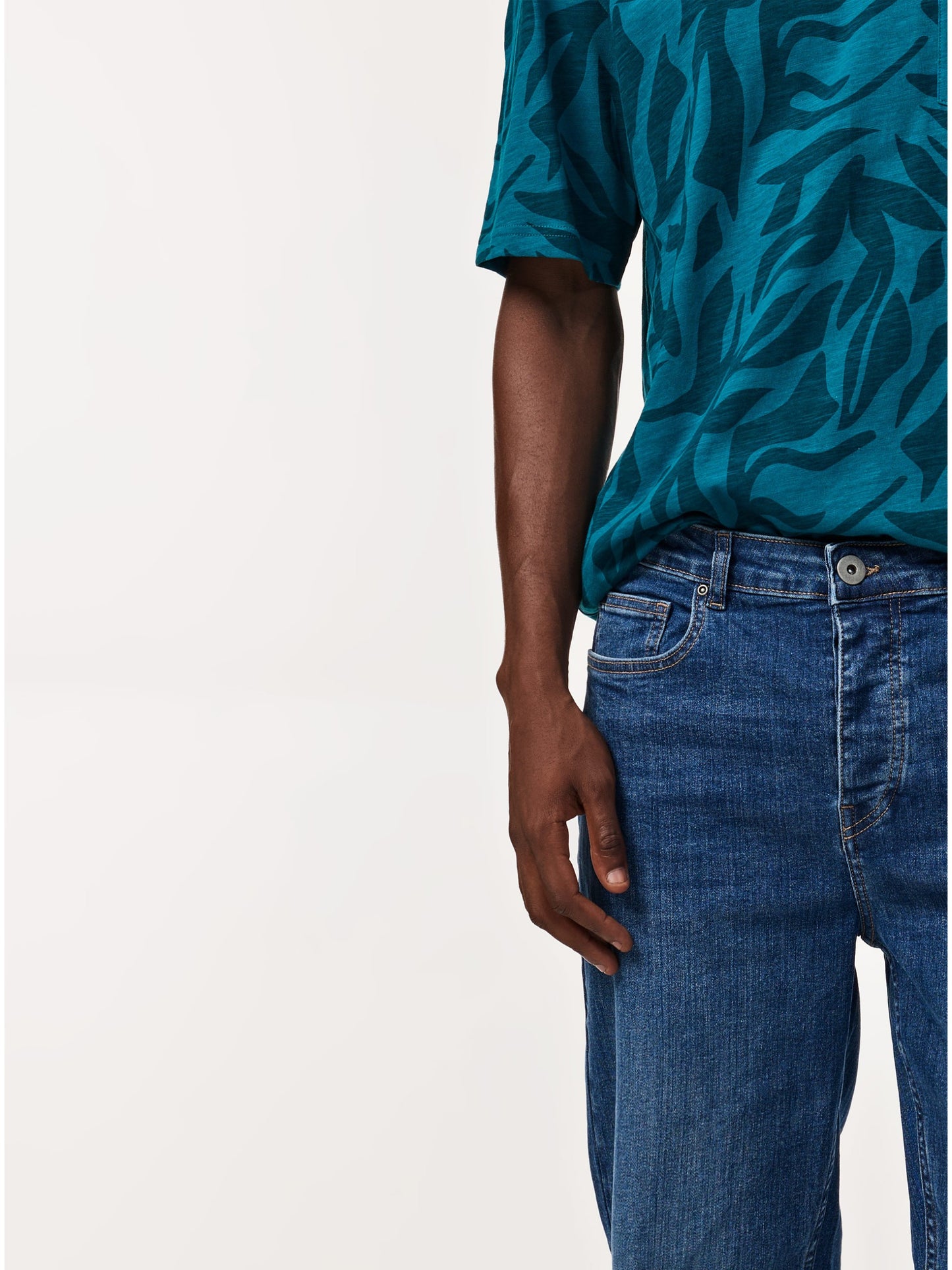 CODE Medium Blue Regular Fit Denim Jeans