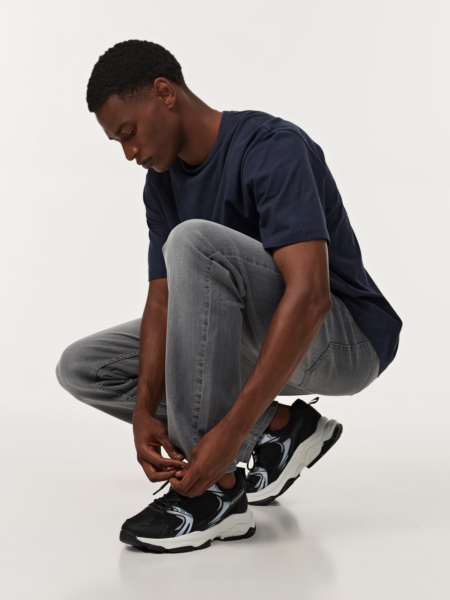CODE Light Gray Comfort Fit Denim Jeans