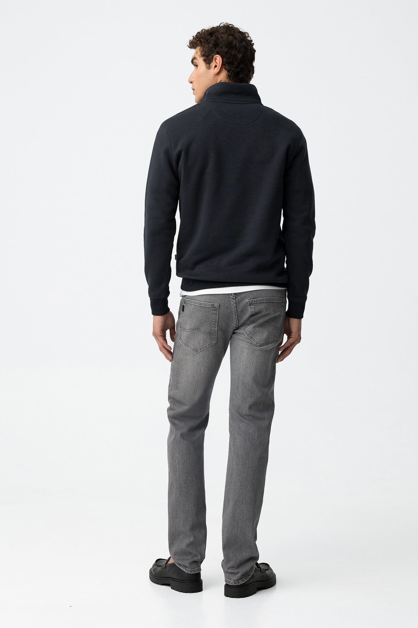 TIFFOSI Light Gray Comfort Fit Denim Jeans