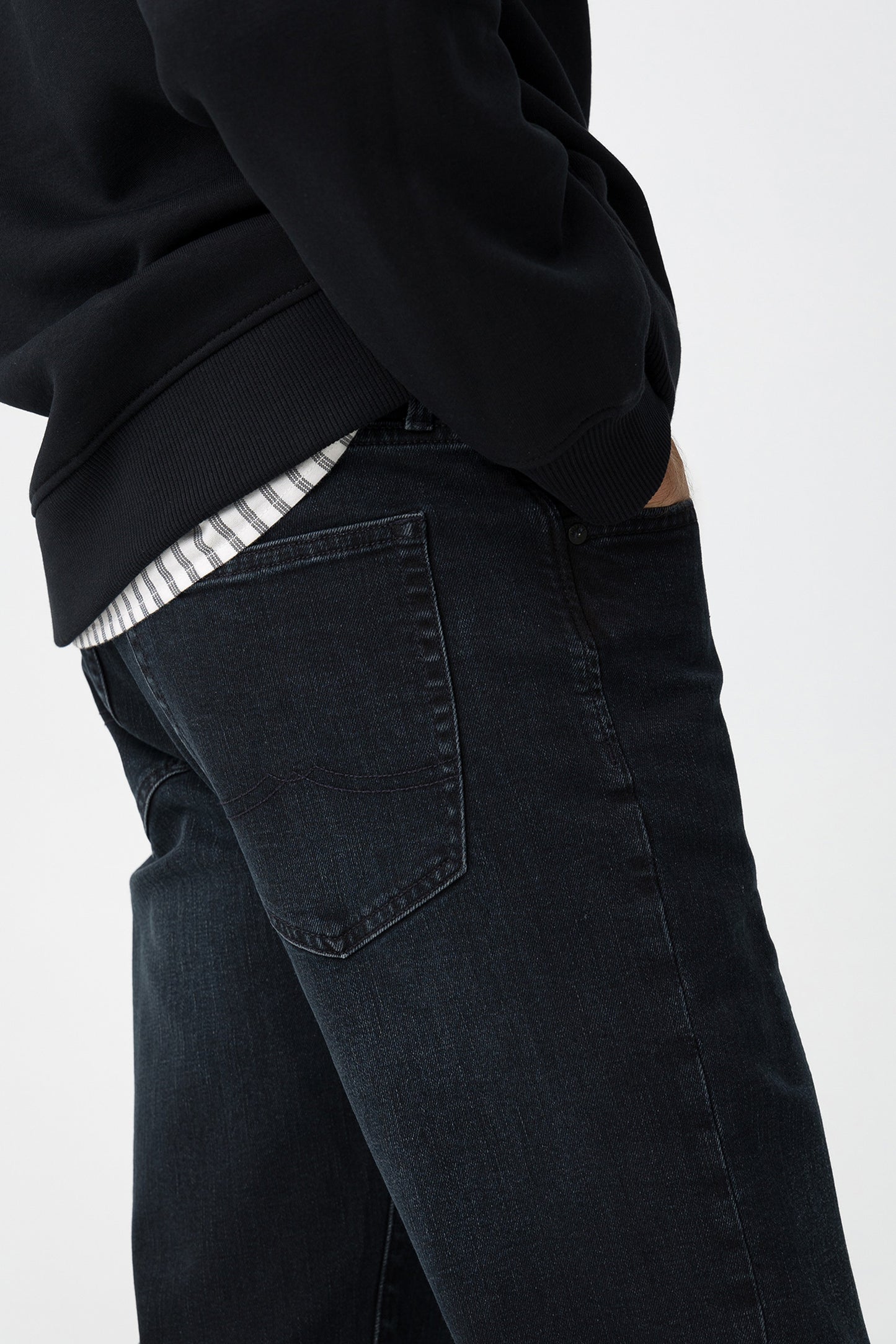 TIFFOSI Light Black Leo Straight Fit Denim Jeans