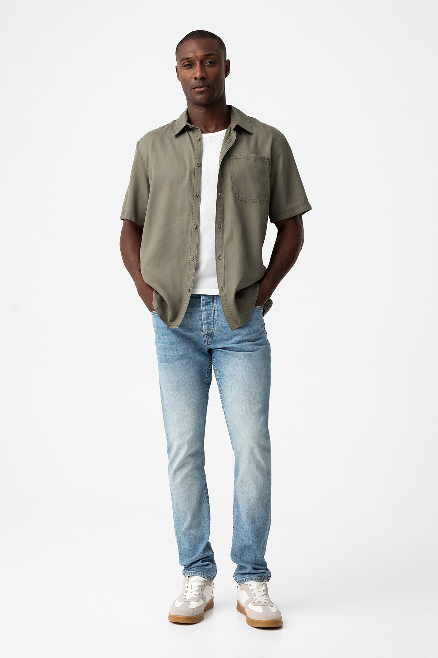 TIFFOSI Light Blue Comfort Fit Denim Jeans