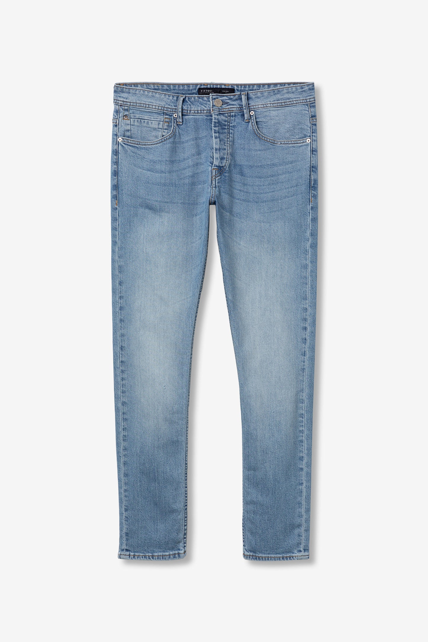 TIFFOSI Light Blue Comfort Fit Denim Jeans