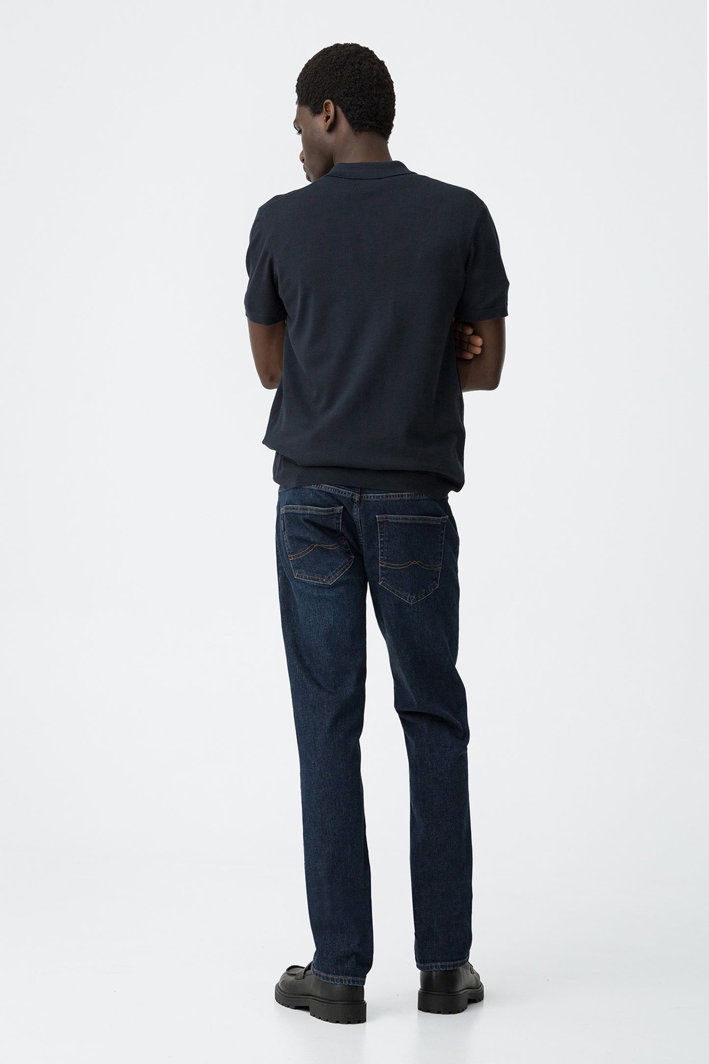 TIFFOSI Dark Blue Leo Comfort Fit Denim Jeans