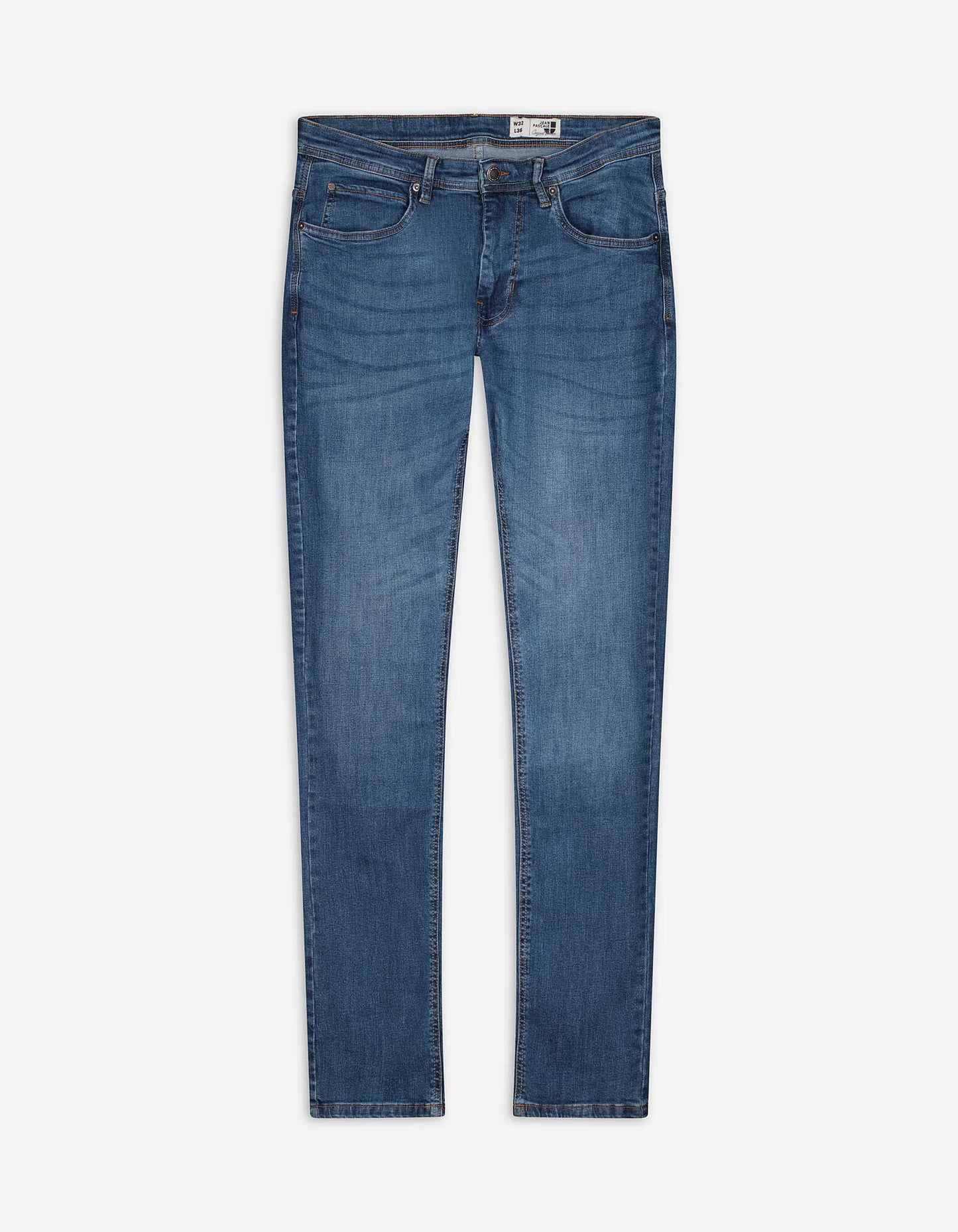 TAKKO Medium Blue Straight Fit Denim Jeans