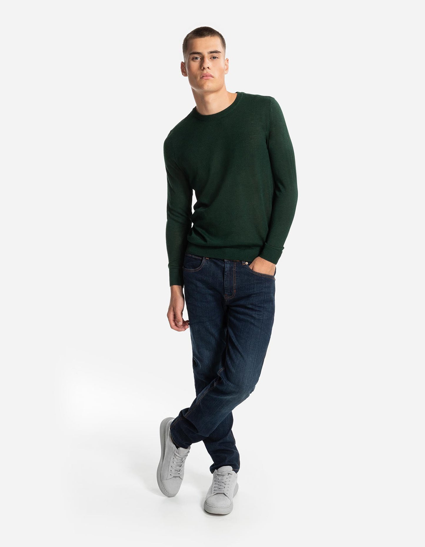 TAKKO Dark Blue Comfort Fit Denim Jeans