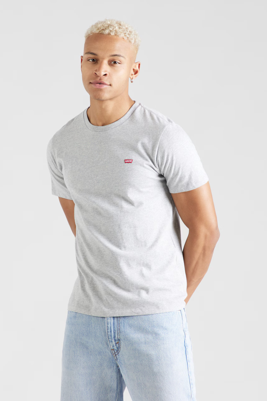 Levi’s Men Original Housemark Crew Neck T-Shirt | Light Gray