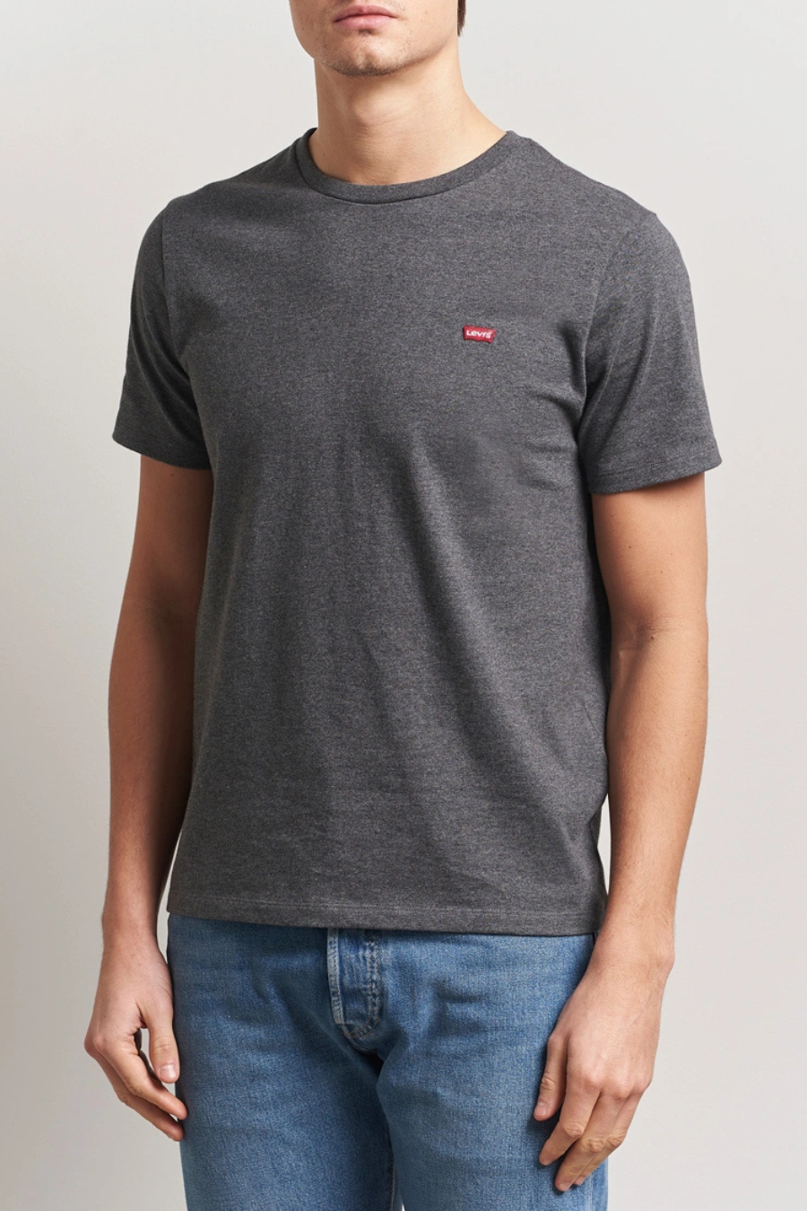 Levi’s Men Original Housemark Crew Neck T-Shirt | Dark Gray
