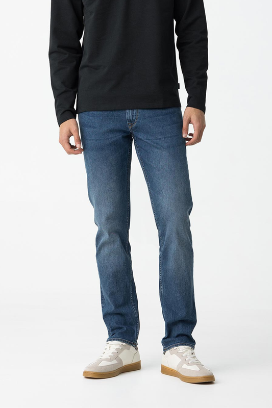 TIFFOSI Medium Blue Leo Comfort Fit Denim Jeans