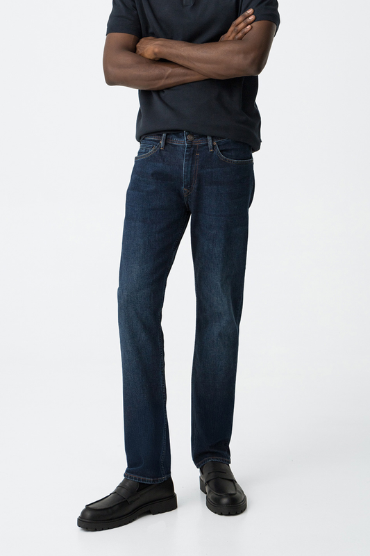 TIFFOSI Dark Blue Leo Comfort Fit Denim Jeans