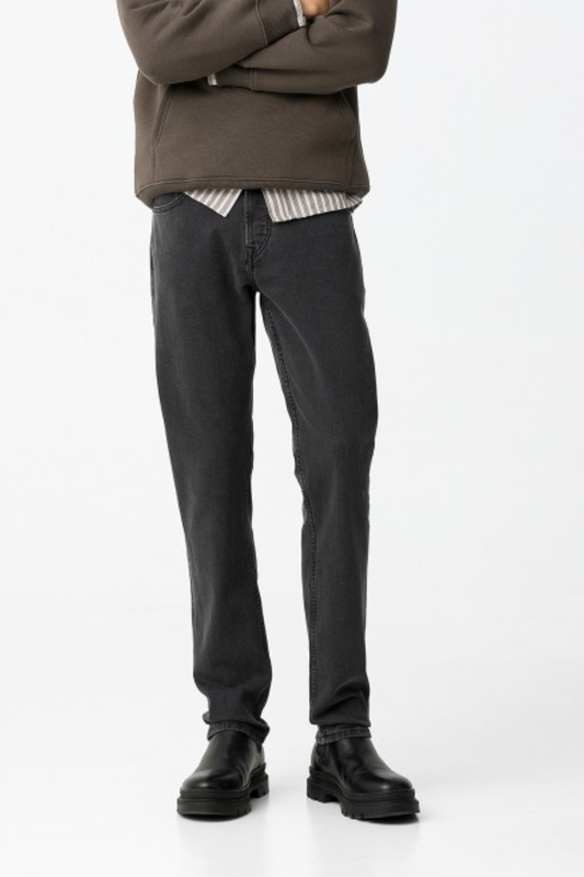 TIFFOSI Dark Gray Comfort Fit Denim Jeans