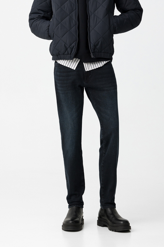 TIFFOSI Light Black Leo Straight Fit Denim Jeans