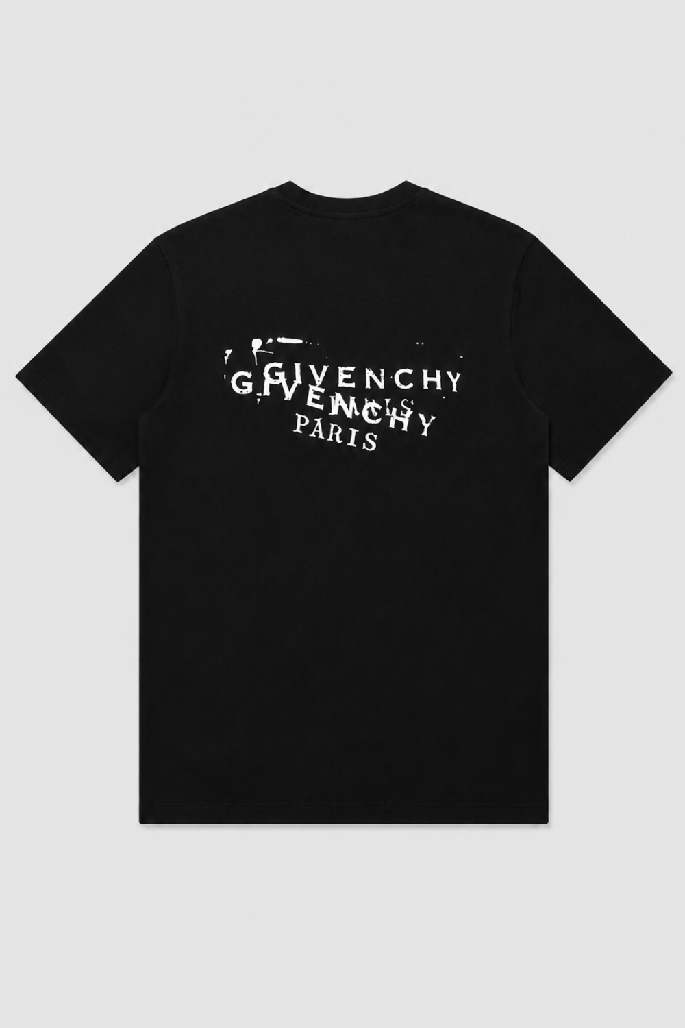 GIVENCHY PARIS Down Shoulder Oversized Logo T-Shirt | Black