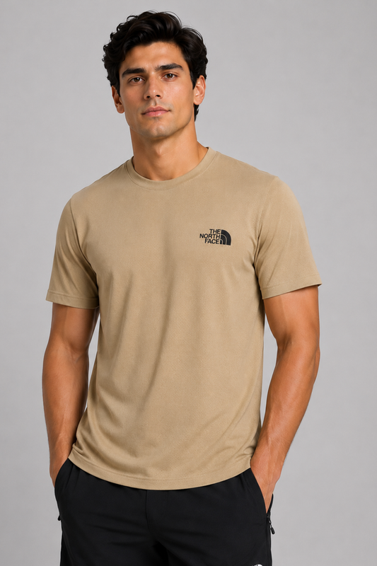 THE NORTH FACE Active Mesh Sports T-Shirt | Sand Beige