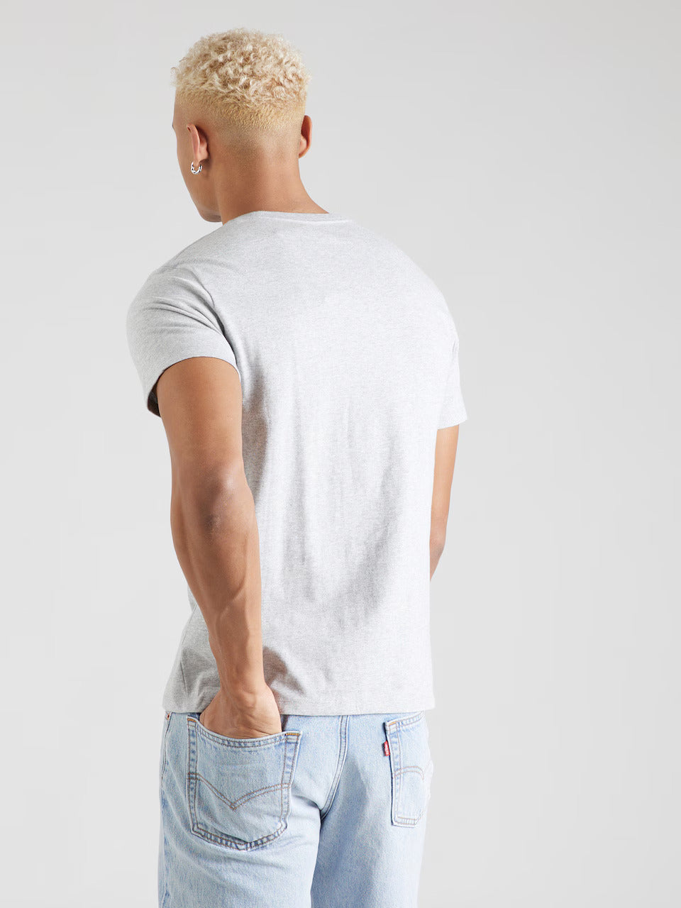 Levi’s Men Original Housemark Crew Neck T-Shirt | Light Gray