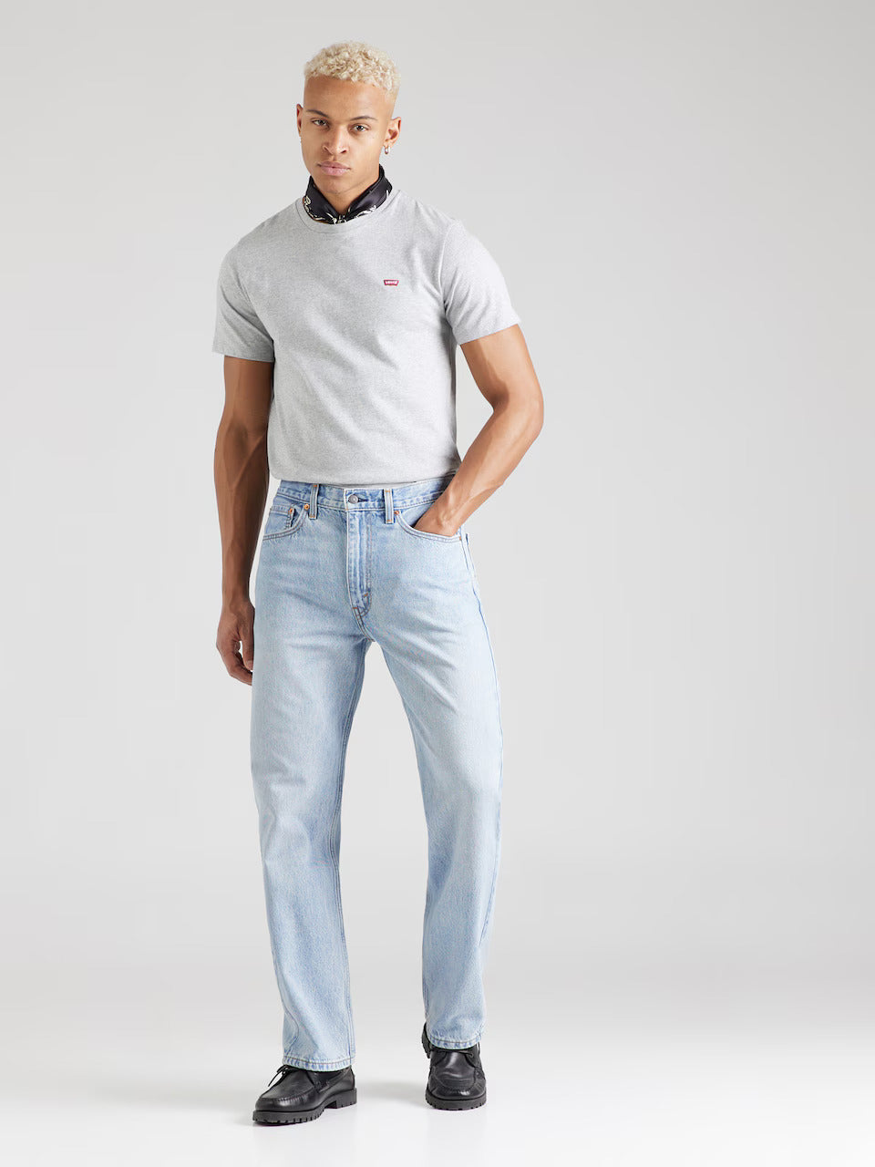 Levi’s Men Original Housemark Crew Neck T-Shirt | Light Gray
