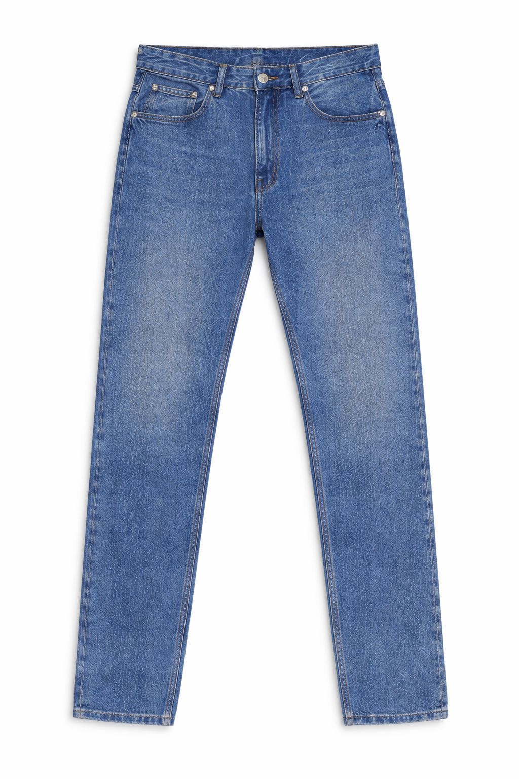 ZARA Mid Blue Classic Straight Fit denim Jeans