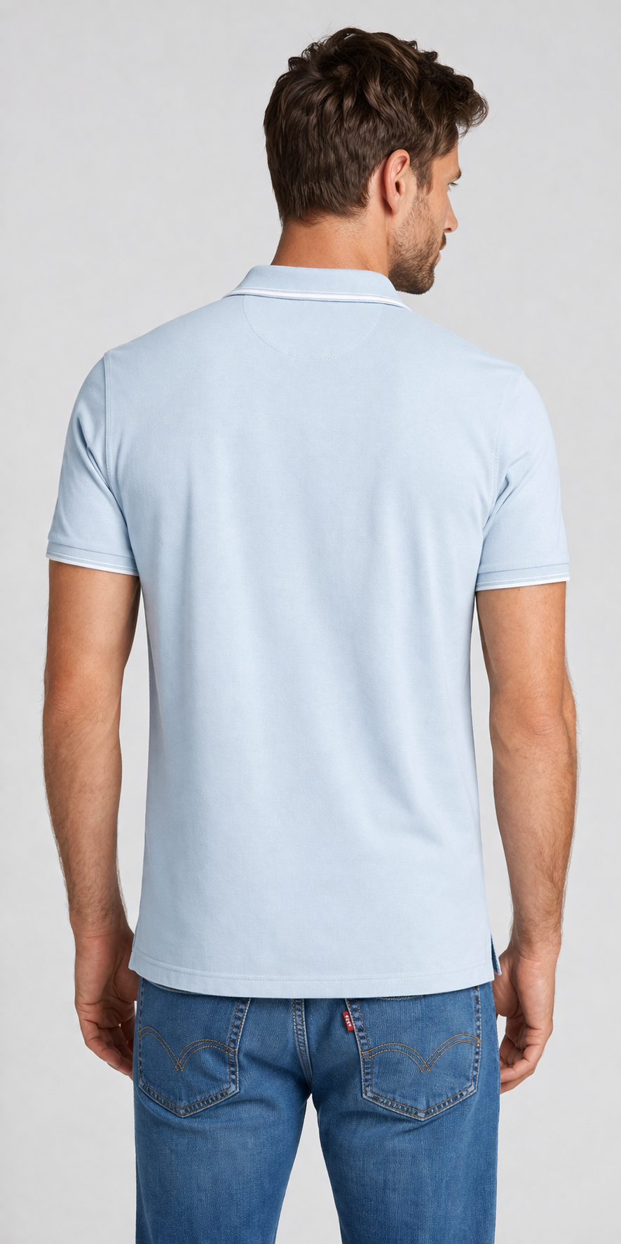 Levi's Original Housemark Polo Shirt | Light Blue